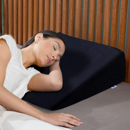 Multipurpose Memory Foam Wedge Support Pillow – Big Size (24x24x10 Inches)