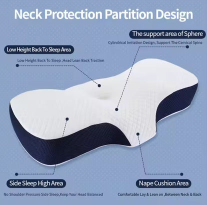 Ergonomic Cervical Memory Foam Pillow for Sleep