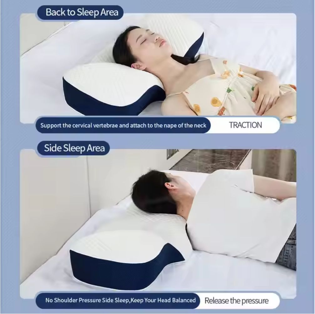 Ergonomic Cervical Memory Foam Pillow for Sleep