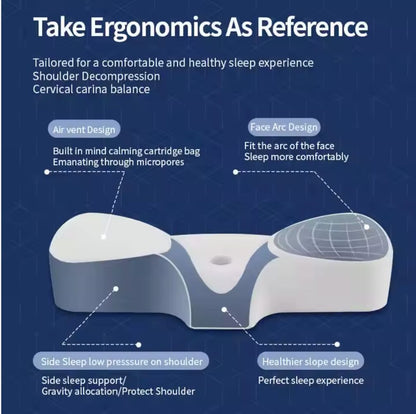 Ergonomic Cervical Memory Foam Pillow for Sleep