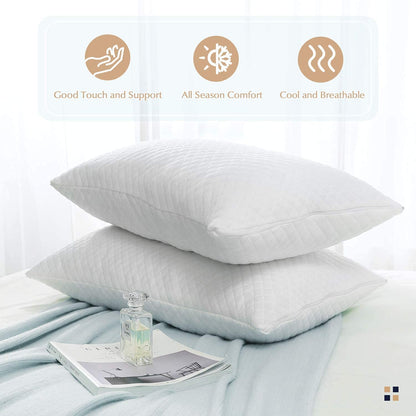 King Size Memory Foam Neck Support Pillow (24×16×5 Inches)