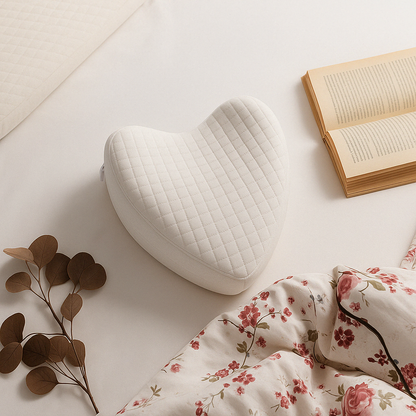 Heart-Shaped Memory Foam Knee Support Pillow