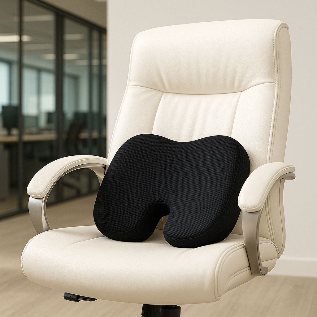 Ergonomic Memory Foam Coccyx Seat Support Cushion
