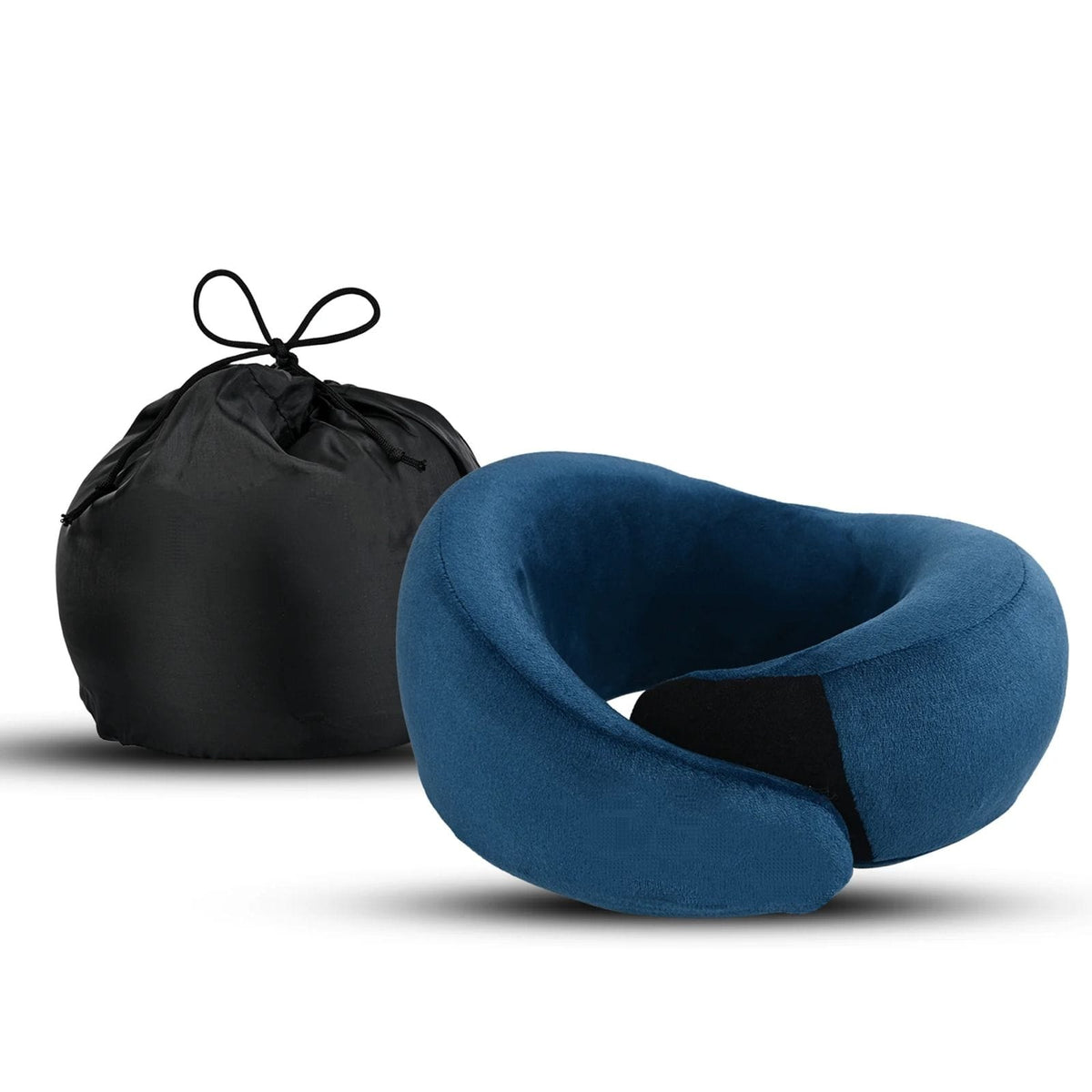 Adjustable Memory Foam Travel Neck Pillow (9.4x10x2 Inches)