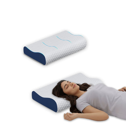 Contour Memory Foam Neck Support Pillow (19x12x4 Inches)