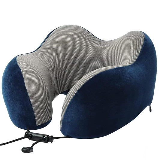 Memory Foam Travel Neck Pillow | Ergonomic U-Shaped Neck Support Cushion for Travel & Home