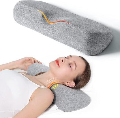 Cervical Neck Support Pillow for Pain Relief | Ergonomic Memory Foam Neck Stretcher Cushion