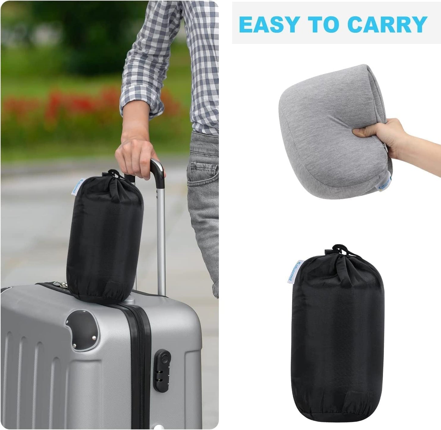 Cervical Neck Support Pillow for Pain Relief | Ergonomic Memory Foam Neck Stretcher Cushion