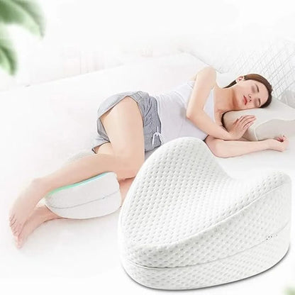 Heart-Shaped Memory Foam Knee Support Pillow