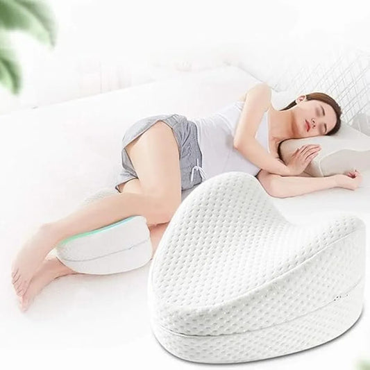 Heart-Shaped Memory Foam Knee Support Pillow
